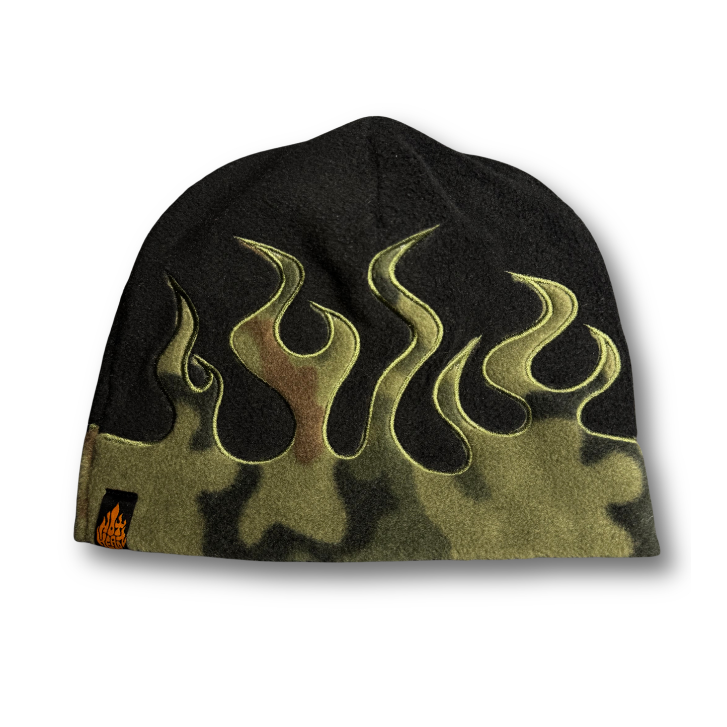 Black Camo Flame Beanie