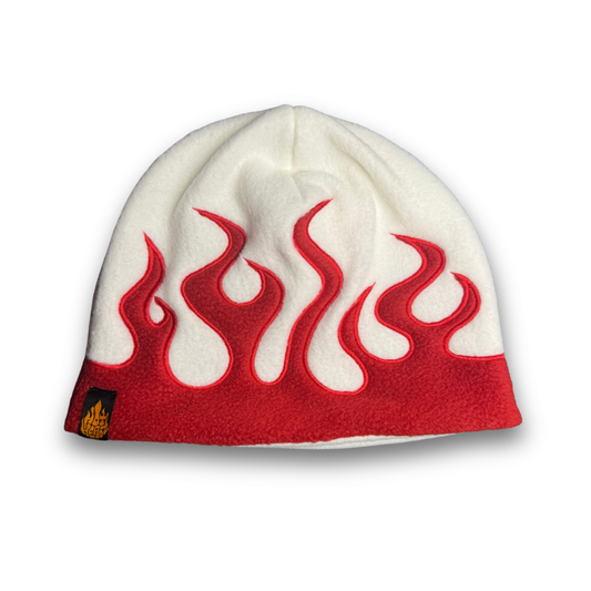 Red White Flame Beanie